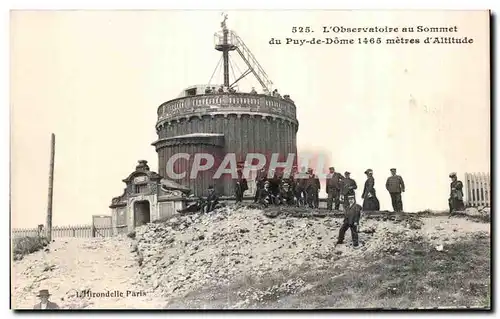 Cartes postales L Observatoire au Sommet du Puy de Dome 1465 Metres d Altitude