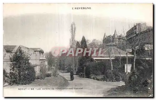 Cartes postales Royat Les Jardins de I Etablissement thermal