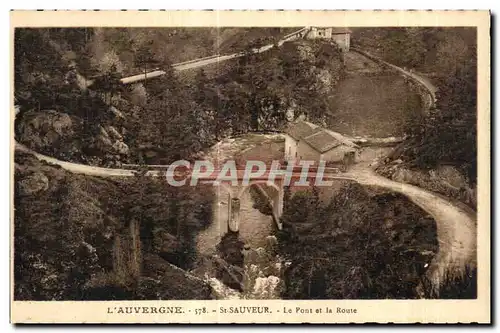 Cartes postales L Auvergne St SAuveur Le Pont et la Route