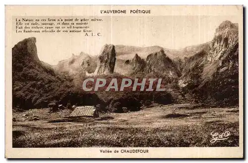 Cartes postales L Auvergne Poetique Vallee de Chaudefour