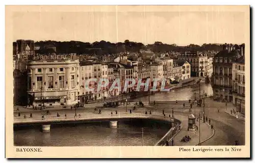 Cartes postales Bayonne Place Lavigerie vers la Nive