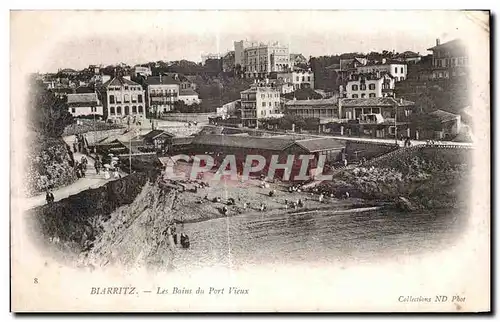 Ansichtskarte AK Biarritz Les Bains du Port Vieux