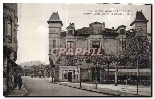 Cartes postales Saint Jean de Luz Maison Louis XIV et la Rhume