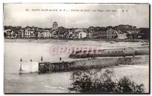 Cartes postales Saint Jean de Luz Entree du Port La Plage cote