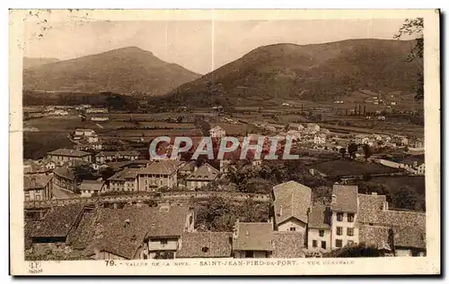 Cartes postales Vallee de La Nive Saint Jean Pied de Port vue generale