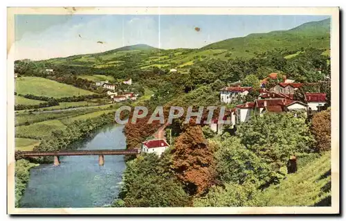 Ansichtskarte AK Cambo les Bains Vue generale sur la Vallee de la Nive