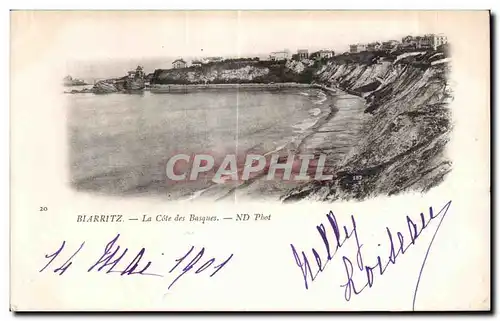 Cartes postales Biarritz La Cote des Basque