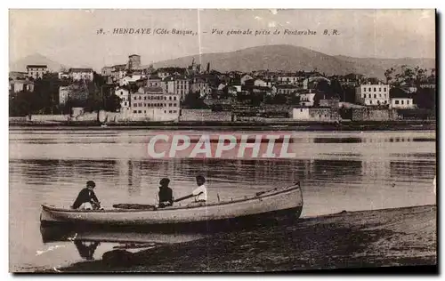 Cartes postales Hendaye Vue generale prise de Fontarabie