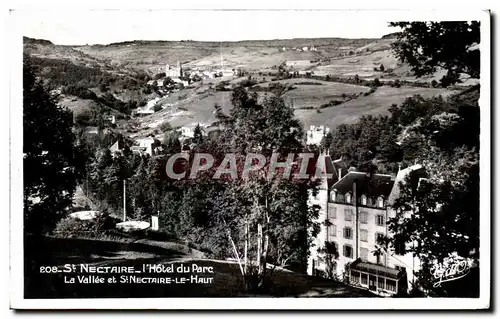 Cartes postales St Nectaire L Hotel du Parc La Vallee et St Nectaire Le Haut