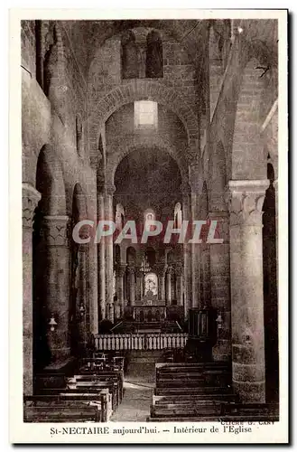 Ansichtskarte AK St Nectaire aujourd hui Interieur de I eglise