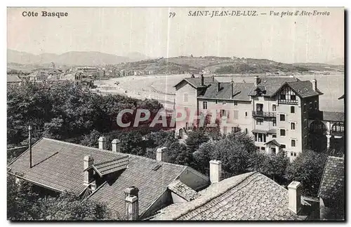 Cartes postales Cote Saint Jean de Luz Vue prise d Aice Errota