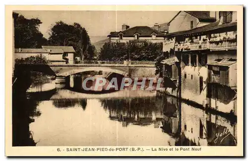 Cartes postales St Jean Pied de Port La Nive et le Pont Neuf