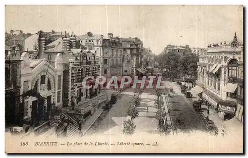 Ansichtskarte AK Biarritz La Place de la Liberte