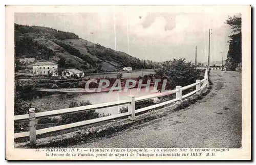 Cartes postales Ririatou Frontiere france Espagnole La Bidasoa