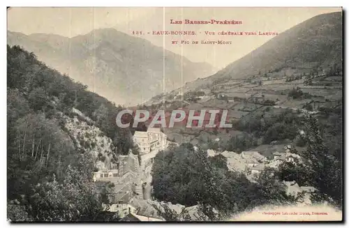 Ansichtskarte AK Les Basses Pyrenees Eaux Bonnes Vue generale vers Laruns et pic de Saint Mont