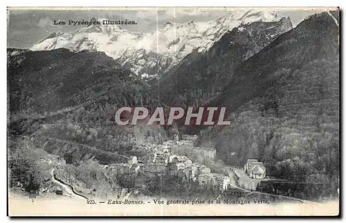 Cartes postales Eaux Bonnes Vue Generale Prise de la Montagne Vere