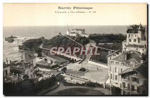 Cartes postales Biarritz Pittoresque L Atalave A Vol d oiseau