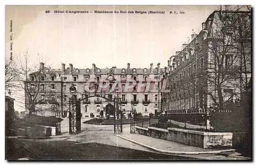 Ansichtskarte AK Hotel d Angieterre Residence du Roi des Belges Biarritz