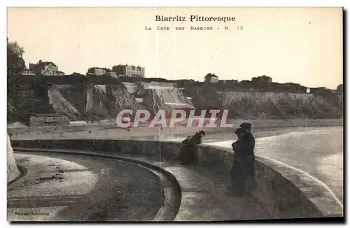 Cartes postales Biarritz Pittoresque La Cote des Basques