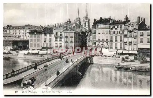 Ansichtskarte AK Bayonne Le Pont Marengo