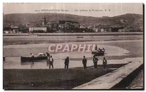 Cartes postales Hendaye Vue generale de Fontarabie