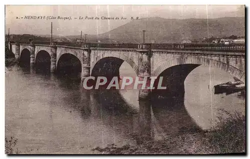 Cartes postales Hendaye Le Pont du Chemin de fer