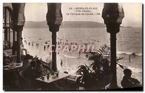 Cartes postales Hendaye Plage La Terrasse du Casino