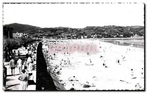 Cartes postales Hendaye La Plage Au fond I Espagne