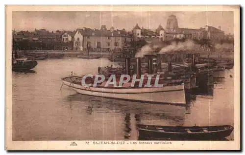 Cartes postales St Jean de Luz Les bateaux sardiniers