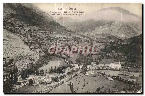 Ansichtskarte AK Les Pyrenees Route de Luz a Gavarnie Gedre Vue Panoramique