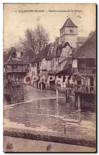 Cartes postales Salies De Bearn Vieilles maisons sur le Saleys