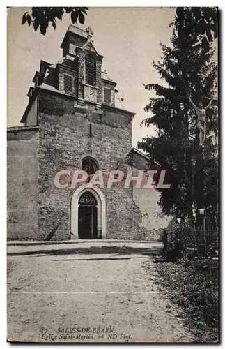 Ansichtskarte AK Salies De Bearn Eglise Martin