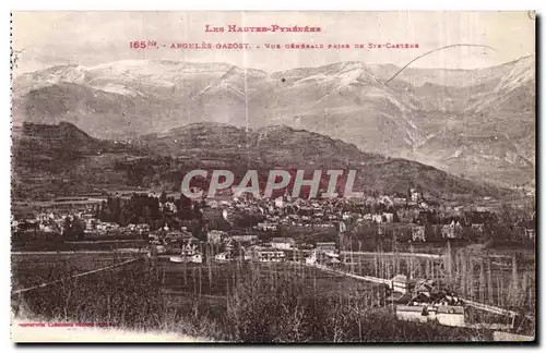 Cartes postales Argeles Gazost Vue generale prise de Ste Castere