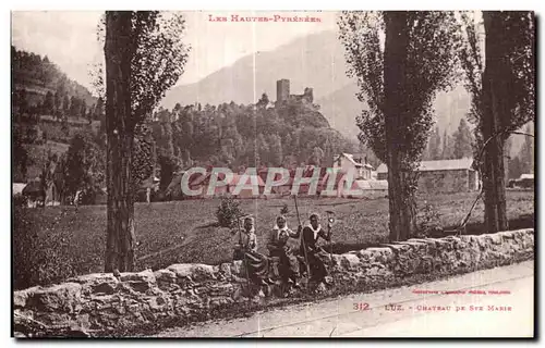 Cartes postales Luz Chateau de Ste Marie Folklore Femmes