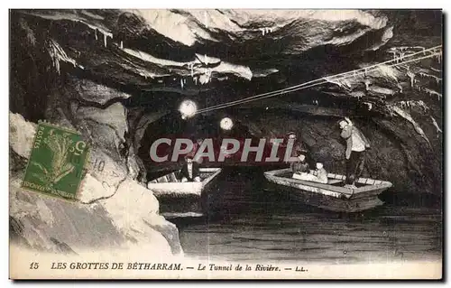 Cartes postales Les Grottes De Betharram Le Tunnel de la Riviere