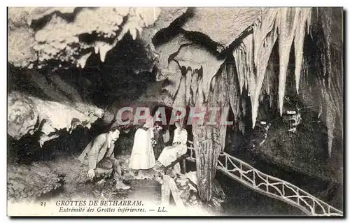 Cartes postales Grottes De Betharram Extremite des Grottes interieures