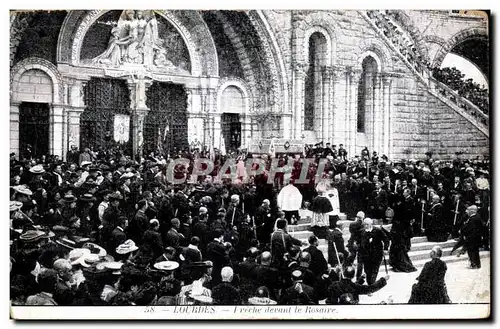 Cartes postales Lourdes Preche devant le Rosaire