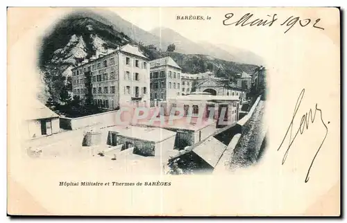 Cartes postales Bareges Hopital Militaire et Thermes de Bareges Militaria