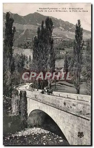 Ansichtskarte AK Hautes Pyrenees St Sauveur Route de Luz a St Sauveur le Pont du Gava