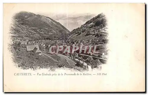 Ansichtskarte AK Cauterets Vue Generale prise de la Promenade de la Raillere