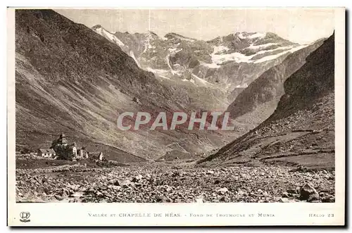Cartes postales Vallee et Chapelle De Heas Fond De Troumouse Et Munia