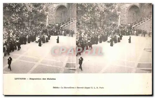 Cartes postales Lourdes Disposition des Maladas