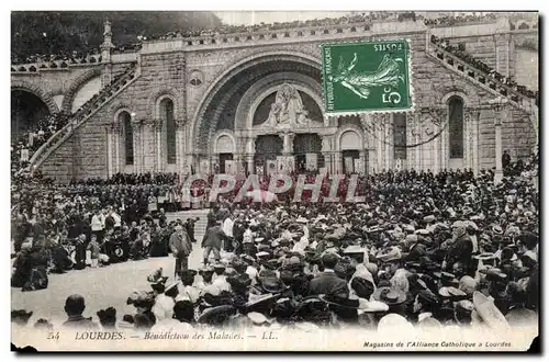 Cartes postales Lourdes Benediction des Malades