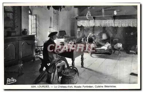 Cartes postales Lourdes Le Chateau Fort Musee Pyrenees Cuisine Bearnaise