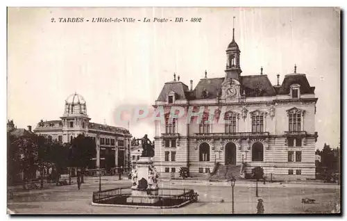 Cartes postales Tarbes L Hotel de Ville La Poste