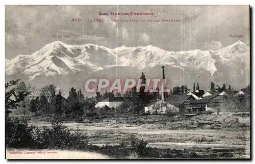 Cartes postales Tarbes Vue aux L Adour et les Pyrenees