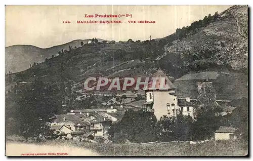 Cartes postales Les Pyrenees Mauleon Barousse Vue Generale