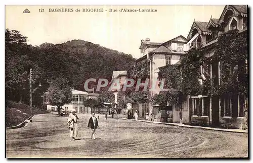 Cartes postales Bagneres de Bigorre Rue d Alsace Lorraine