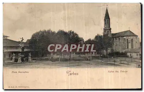 Cartes postales Tarbes Eglise Ste Therese Place Marcadieu