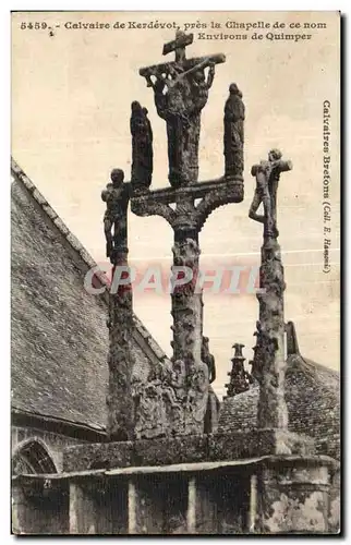 Ansichtskarte AK Calvaire de Kerdevot pres la Chapelle de ce nom Environs de Quimper